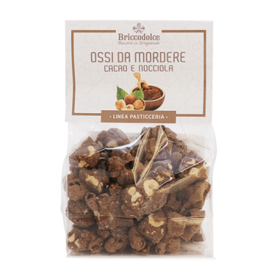 Ossi da mordere cacao e nocciole pack 100g